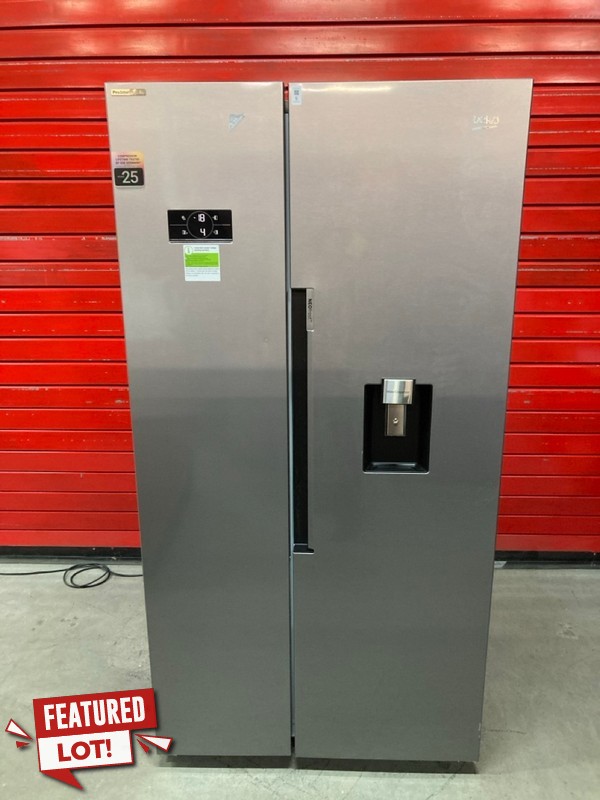 Lot 5  
            Nottingham SR8 - Delivery Or Collection 

                
BEKO PRO AMERICAN FRIDGE FREEZER. MODEL: ASD2442VPS. ORIGINAL RRP: £729
