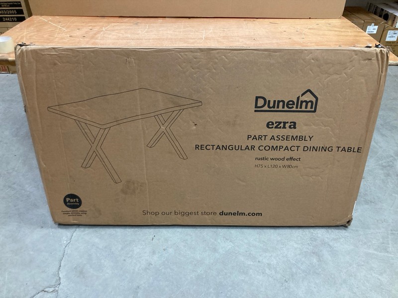 Lot 60  
            Nottingham SR8 - Delivery Or Collection 

                
DUNELM COMPACT DINING TABLE