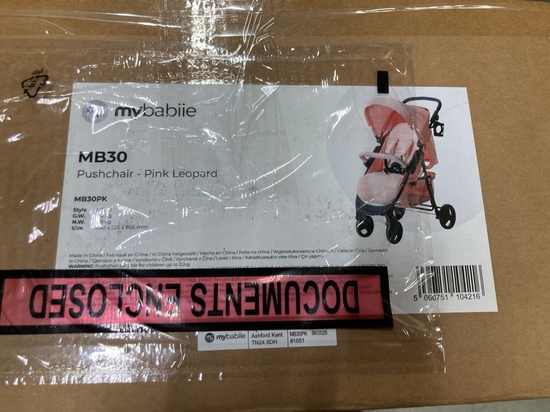 Lot 61  
            Nottingham SR8 - Delivery Or Collection 

                
MYBABIIE MB30 PUSHCHAIR - Image 2