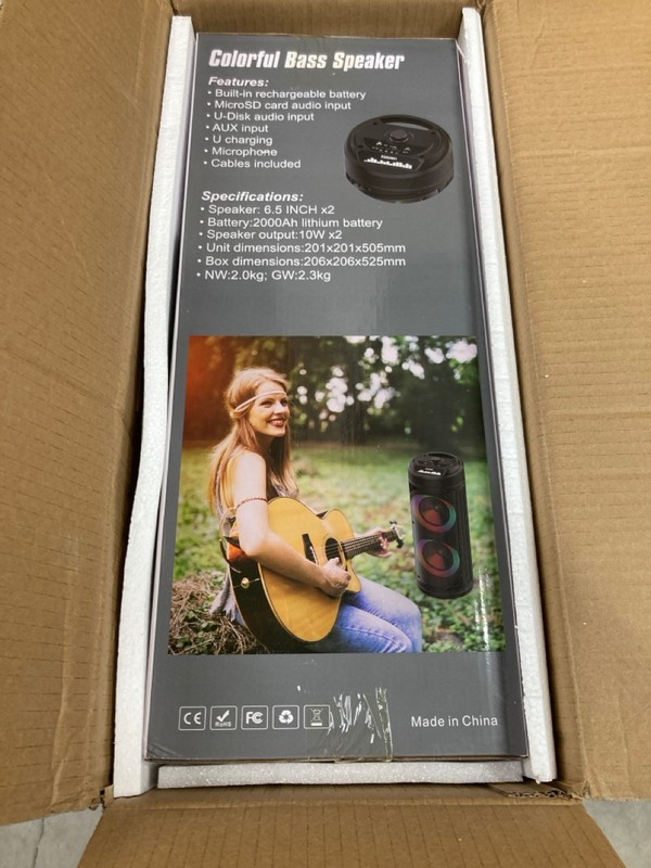 Lot 66  
            Nottingham SR8 - Delivery Or Collection 

                
PORTABLE BLUETOOTH SPEAKER