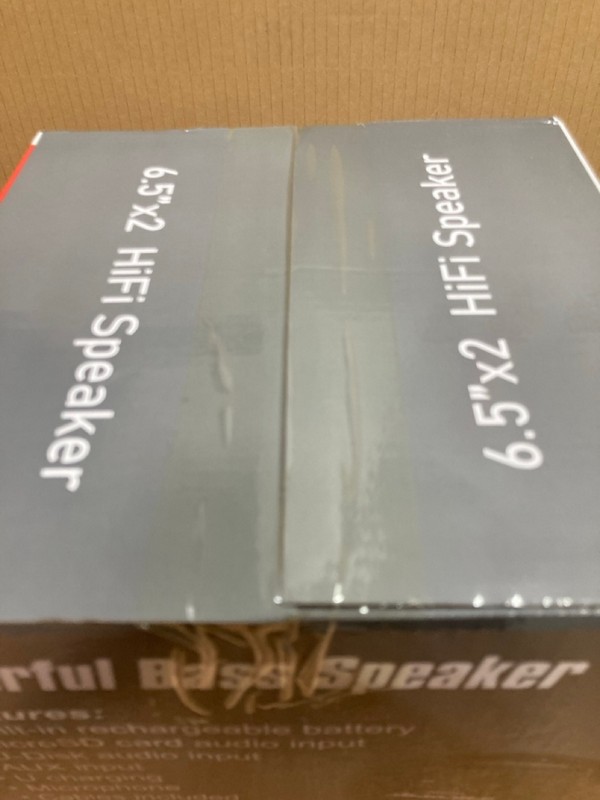 Lot 66  
            Nottingham SR8 - Delivery Or Collection 

                
PORTABLE BLUETOOTH SPEAKER