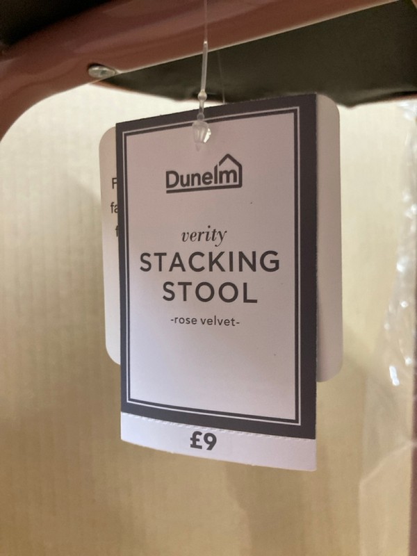 Lot 68  
            Nottingham SR8 - Delivery Or Collection 

                
2 X DUNELM PINK STOOLS