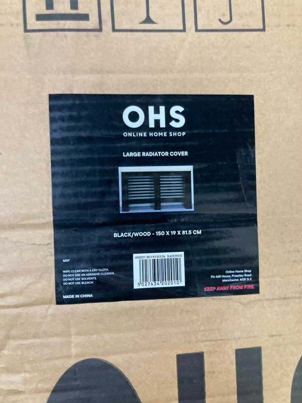 Lot 69  
            Nottingham SR8 - Delivery Or Collection 

                
OHS LARGE RADIATOR COVER