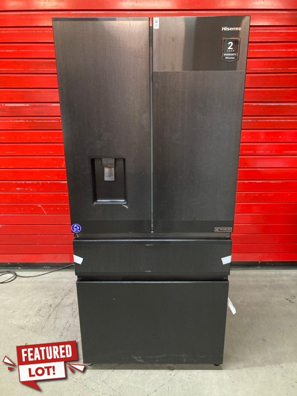 Lot 6  
            Nottingham SR8 - Delivery Or Collection 

                
HISENSE FRIDGE FREEZER. MODEL: RF540N4WFE. ORIGINAL RRP: £899