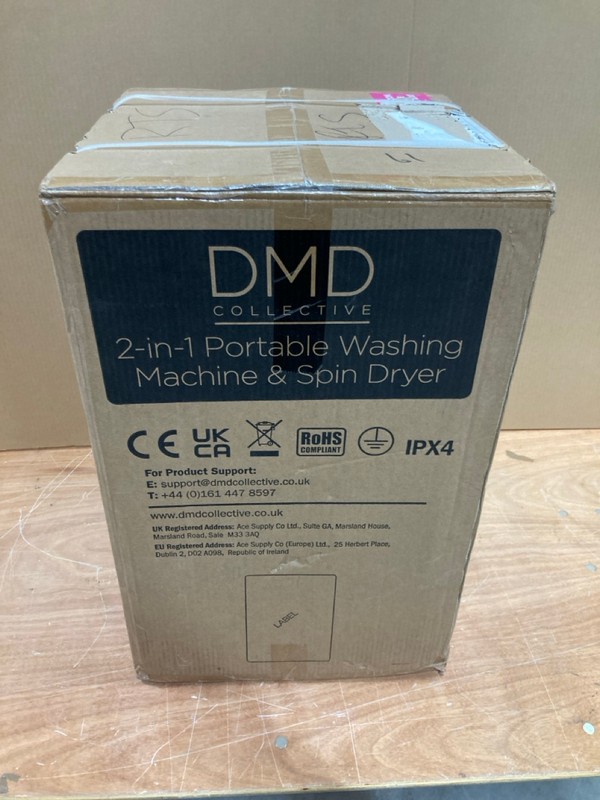 Lot 71  
            Nottingham SR8 - Delivery Or Collection 

                
DMD PORTABLE WASHING MACHINE AND SPIN DRYER - Image 2