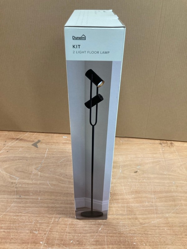 Lot 77  
            Nottingham SR8 - Delivery Or Collection 

                
DUNELM 2 LIGHT FLOOR LAMP