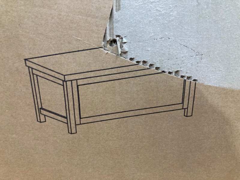 Lot 81  
            Nottingham SR8 - Delivery Or Collection 

                
OTTOMAN IN OAK + GRAPHITE GREY