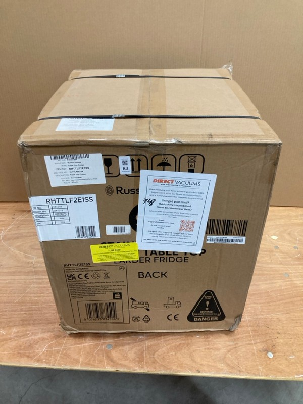 Lot 83  
            Nottingham SR8 - Delivery Or Collection 

                
RUSSELL HOBBS TABLE TOP FRIDGE - Image 3