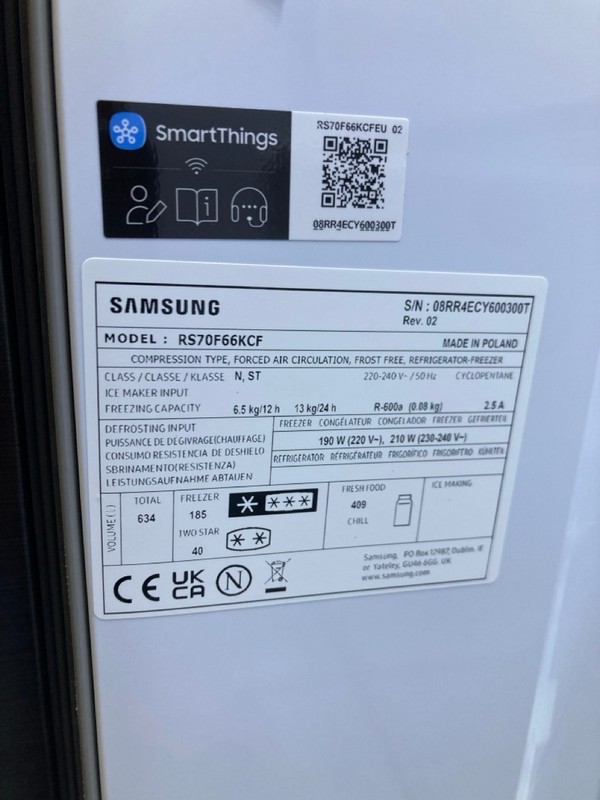 Lot 9  
            Nottingham SR8 - Delivery Or Collection 

                
SAMSUNG BESPOKE AI SERIES 7 AMERICAN FRIDGE FREEZER. MODEL: RS70F66KCF. ORIGINAL ... - Image 3