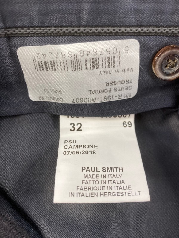 Lot 180  
            Nottingham Prem - Delivery Only 

                
PAUL SMITH MENS TROUSER. SIZE 32 - Image 4