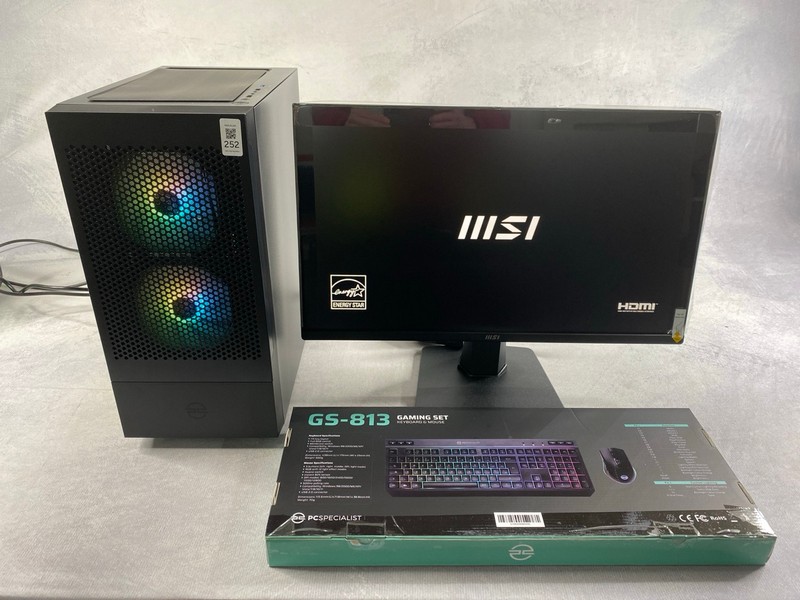Lot 252  
            Nottingham Prem - Delivery Only 

                
FUSION DESK TOP 1GB PC. (WITH BOX MONITOR & KEYBOARD). AMD RYZEN 5 8600GT,, 16GB ...