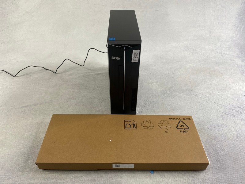Lot 257  
            Nottingham Prem - Delivery Only 

                
ACER ASPIRE XC DESKTOP (WITH BOX,WITH POWER SUPPLY)