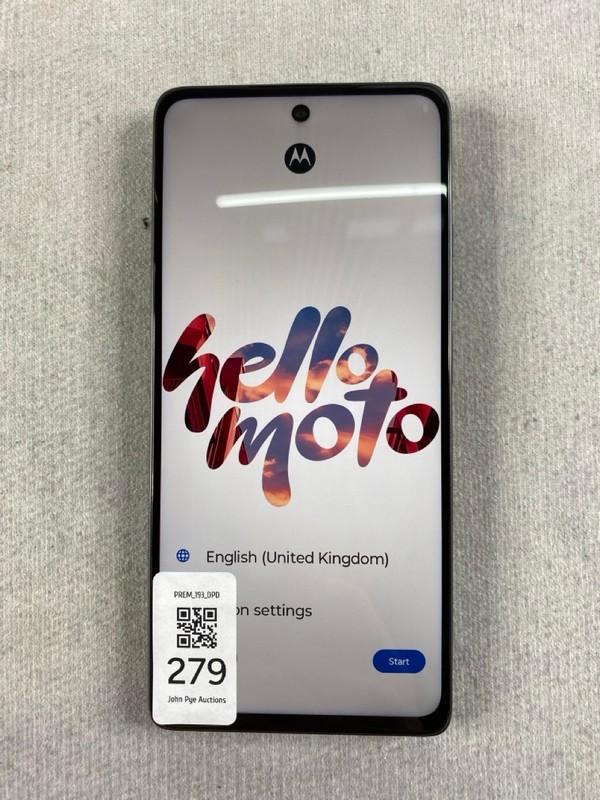 Lot 279  
            Nottingham Prem - Delivery Only 

                
MOTOROLA MOTO G75 5G 256GB SMARTPHONE IN GREY.  [JPTN48689]