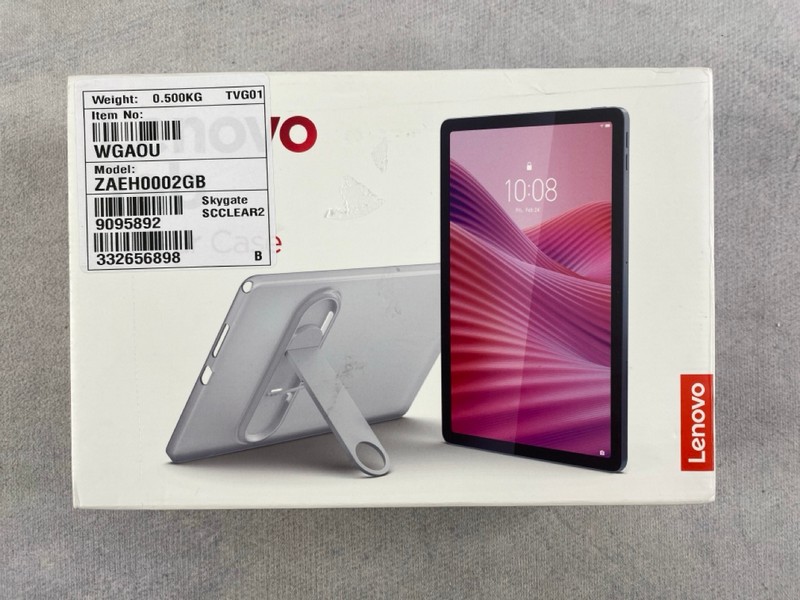 Lot 281  
            Nottingham Prem - Delivery Only 

                
LENOVO TAB WITH CLEAR CASE  TABLET WITH WIFI. (WITH BOX & ACCESSORIES)  [JPTN48662]