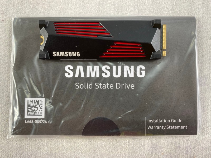 Lot 288  
            Nottingham Prem - Delivery Only 

                
SAMSUNG 990 PRO WITH HEATSINK PCIE 4.0 M.2 NVME SSD. (WITH BOX)  [JPTN48652]