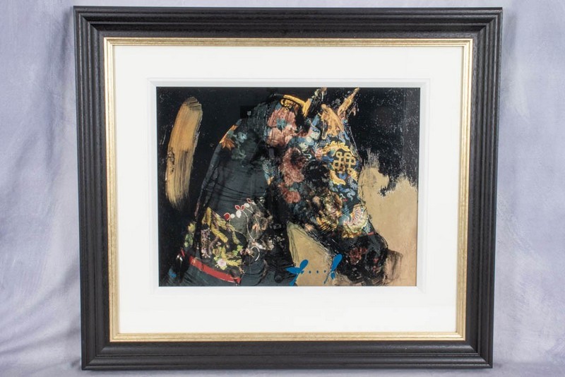 Lot 13  
            Nottingham Luxury Room - Collection Only 

                
Artwork by Christian Hook, titled Shinne-Kaounu. Please see full details below.