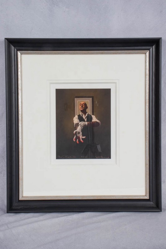 Lot 16  
            Nottingham Luxury Room - Collection Only 

                
Artwork by Jack Vettriano, titled The Master Tattooist.  Please see full details ...