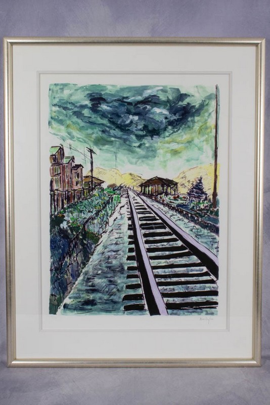 Lot 1  
            Nottingham Luxury Room - Collection Only 

                
Artwork by Bob Dylan, titled Train Tracks.  Please see full details below.