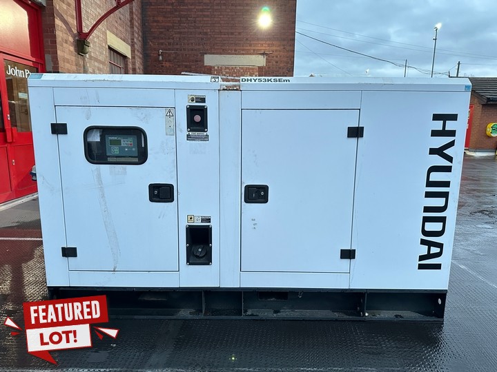 Lot 1  
            Nottingham Luxury Room - Collection Only 

                
Hyundai DHY53KSEM 2016 1500RPM Single Phase Diesel Generator, With Keys - 1350KG ...