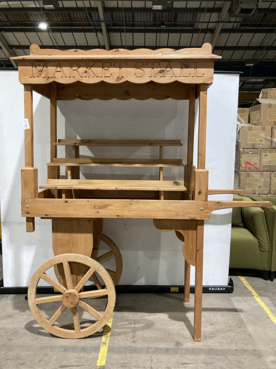 Lot 11  
            Birmingham - Collection Only 

                
WOODEN RETRO MARKET STALL