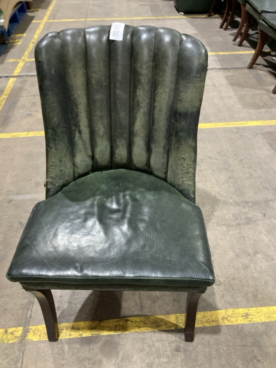 Lot 190  
            Birmingham - Collection Only 

                
GREEN WINCHESTER LEATHER CHAIR (TOM KRISTENSEN)