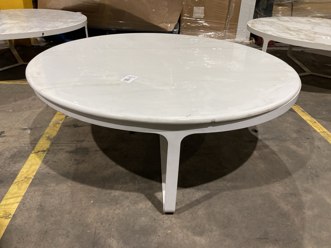Lot 20  
            Birmingham - Collection Only 

                
MARBLE ROUND COFFE TABLE