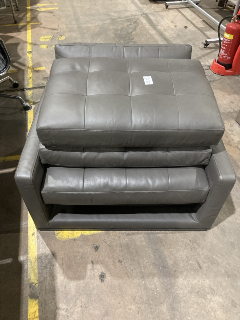 Lot 267  
            Birmingham - Collection Only 

                
GREY ARM CHAIR