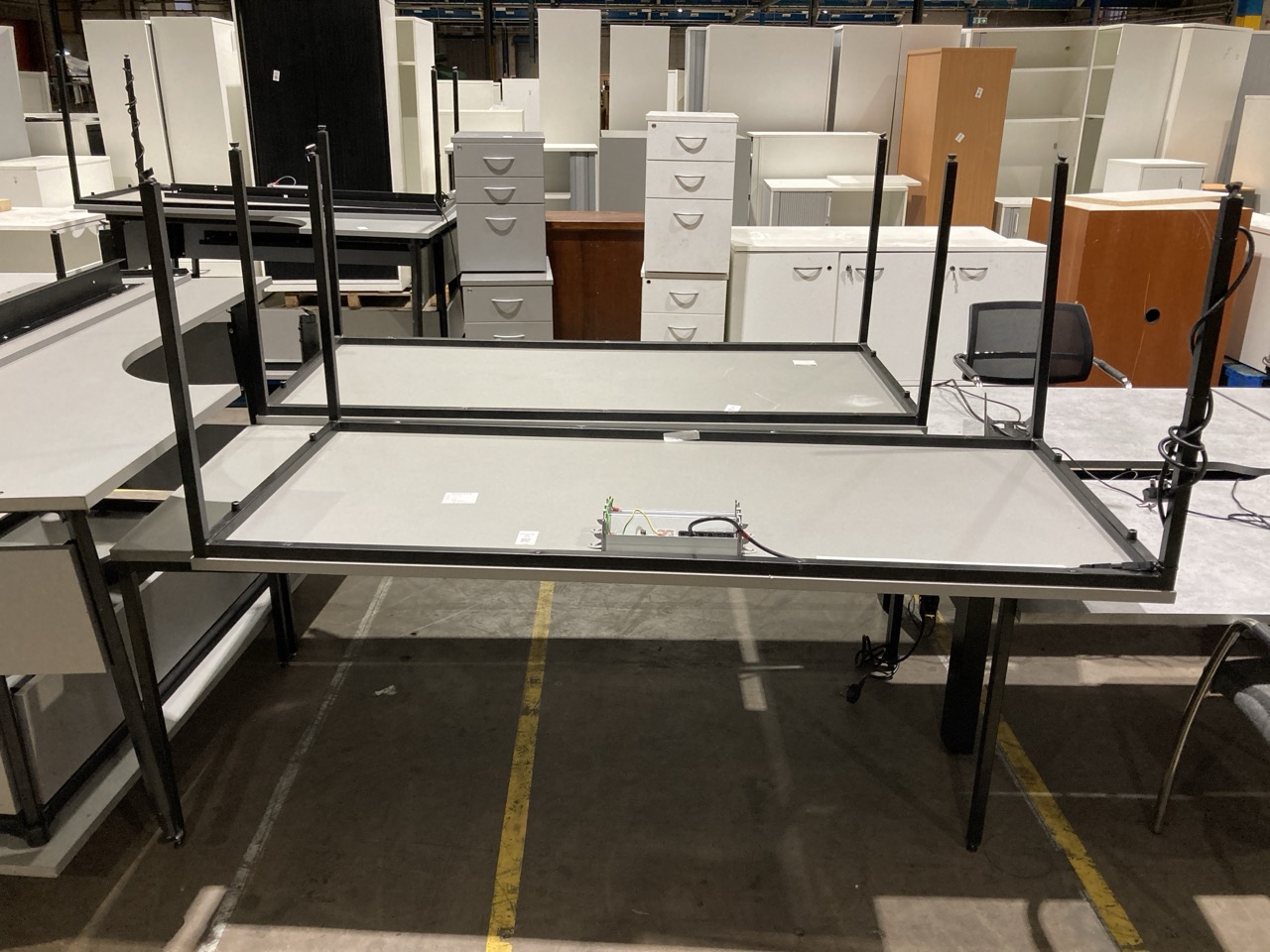 Lot 29  
            Birmingham - Collection Only 

                
ASSORTMENT OF GREY OFFICE TABLES