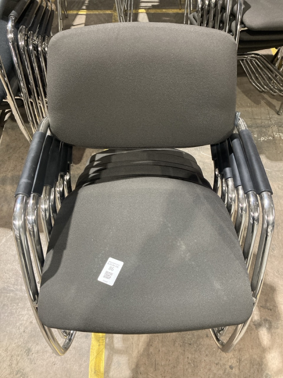 Lot 86  
            Birmingham - Collection Only 

                
6 X BLACK OFFICE CHAIRS
