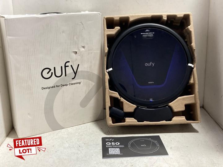 Lot 1057  
            Marchington SR15 - Parcel Delivery Only 

                
EUFY G50 ROBOT VACUUM - MODEL: T2210 - ORIGINAL RRP £199: LOCATION - BR2