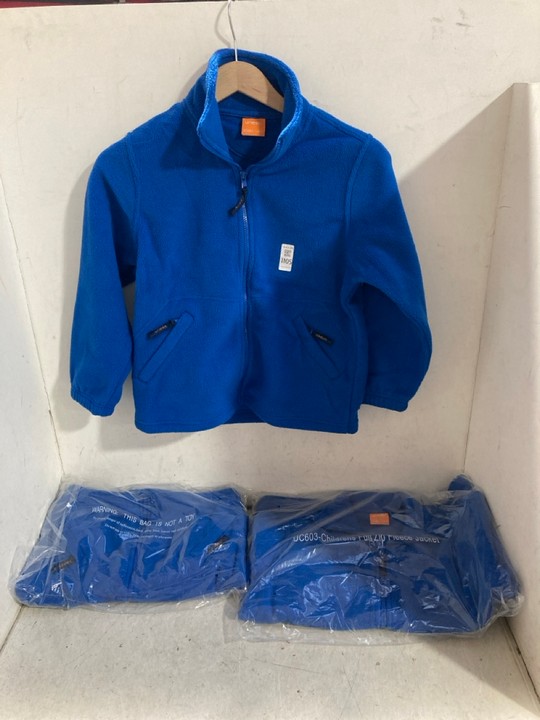 Lot 1105  
            Marchington SR15 - Parcel Delivery Only 

                
3 X CHILDRENS UNIQUE FULL ZIP FLEECES IN BLUE SIZES 5-6YEARS, 11-13YRS AND 9-10YR...