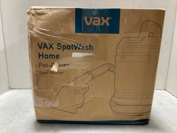 Lot 1132  
            Marchington SR15 - Parcel Delivery Only 

                
VAX SPOT WASH HOME PET-DESIGN SPOT WASHER - ORIGINAL RRP £129: LOCATION - BR7