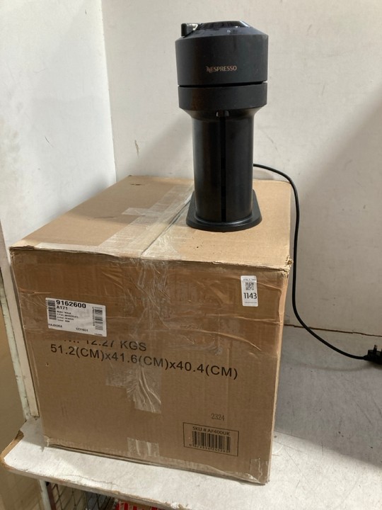 Lot 1143  
            Marchington SR15 - Parcel Delivery Only 

                
KRUPS NESPRESSO VERTUO NEXT COFFEE MACHINE TO INCLUDE NINJA FOODI MAX DUAL ZONE 9...