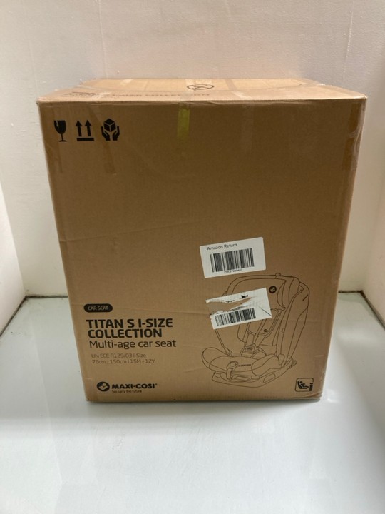 Lot 1209  
            Marchington SR15 - Parcel Delivery Only 

                
MAXI COSI TITAN S I-SIZE COLLECTION MULTI AGE CHILD CAR SEAT IN TONAL GRAPHITE OR...