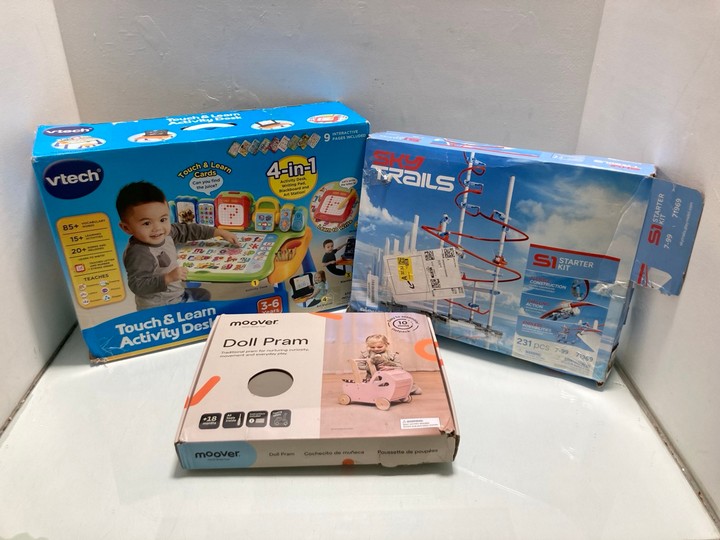 Lot 1212  
            Marchington SR15 - Parcel Delivery Only 

                
3 X ASSORTED TOYS TO INCLUDE VTECH TOUCH & LEARN ACTIVITY DESK: LOCATION - BR12