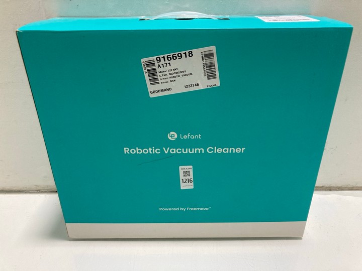 Lot 1216  
            Marchington SR15 - Parcel Delivery Only 

                
LEFANT X2600 M1 ROBOTIC VACUUM CLEANER ORIGINAL RRP: £160: LOCATION - BR12