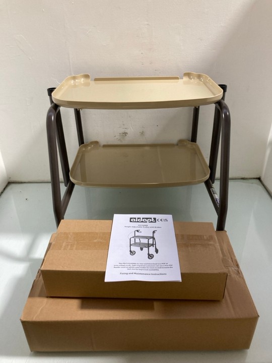 Lot 1241  
            Marchington SR15 - Parcel Delivery Only 

                
AIDAPT STROLLEY TROLLEY WITH BRAKES: LOCATION - BR13