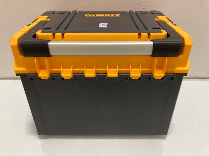 Lot 1310  
            Marchington SR15 - Parcel Delivery Only 

                
DEWALT T-STACK TOOL BOX: LOCATION - BR18