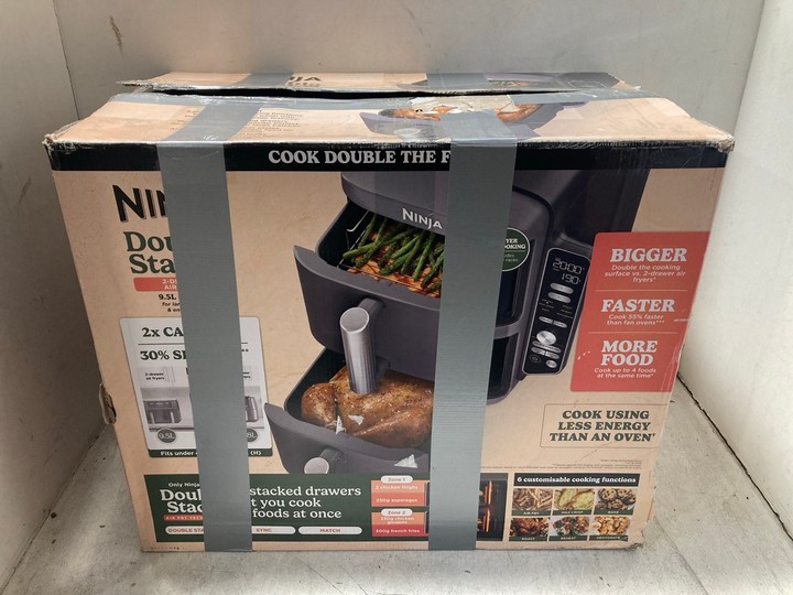 Lot 1328  
            Marchington SR15 - Parcel Delivery Only 

                
NINJA DOUBLE STACK XL 2 DRAWER AIR FRYER IN GREY - ORIGINAL RRP £270: LOCATION - AR1