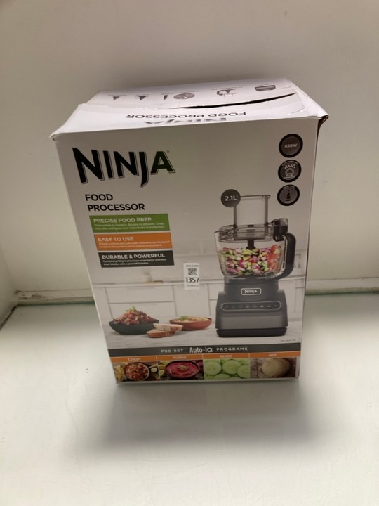 Lot 1357  
            Marchington SR15 - Parcel Delivery Only 

                
NINJA 2.1L FOOD PROCESSOR - ORIGINAL RRP £120: LOCATION - AR3