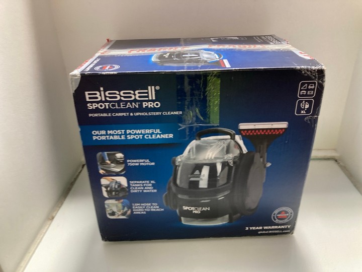 Lot 1358  
            Marchington SR15 - Parcel Delivery Only 

                
BISSELL SPOT CLEAN PRO PORTABLE CARPET CLEANER - ORIGINAL RRP £149: LOCATION - AR3