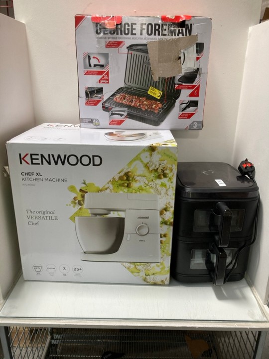 Lot 1363  
            Marchington SR15 - Parcel Delivery Only 

                
3 X ASSORTED APPLIANCES TO INCLUDE KENWOOD CHEF XL KITCHEN MACHINE - ORIGINAL RRP...