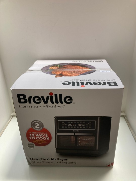 Lot 1369  
            Marchington SR15 - Parcel Delivery Only 

                
BREVILLE HALO FLEXI AIR FRYER - ORIGINAL RRP £130: LOCATION - AR3