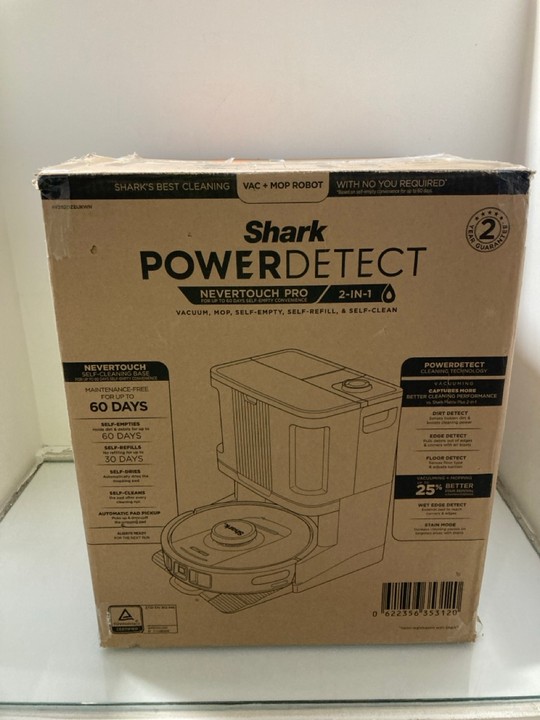 Lot 1382  
            Marchington SR15 - Parcel Delivery Only 

                
SHARK POWER DETECT NEVER TOUCH PRO ROBOT VACUUM CLEANER WITH MOP - ORIGINAL RRP £...