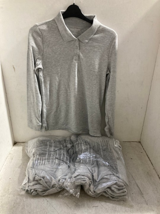 Lot 1437  
            Marchington SR15 - Parcel Delivery Only 

                
QTY OF LONG SLEEVE POLO TOPS IN GREY MARK - UK XXL: LOCATION - AR6