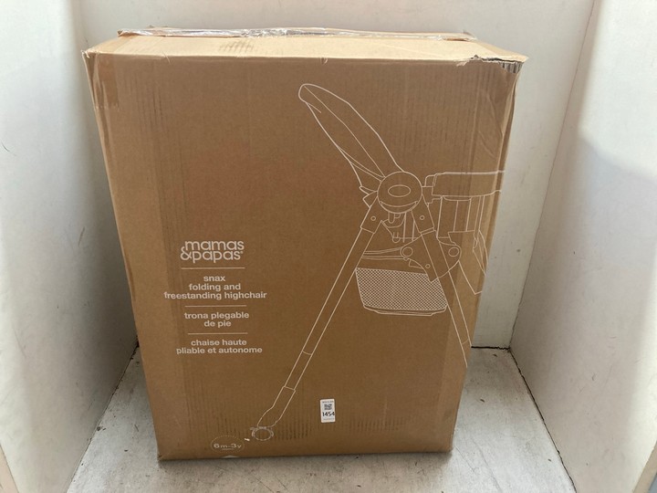 Lot 1454  
            Marchington SR15 - Parcel Delivery Only 

                
MAMAS & PAPAS SNAX FOLDING & FREESTANDING HIGHCHAIR IN HAPPY PLANET DESIGN: LOCAT...