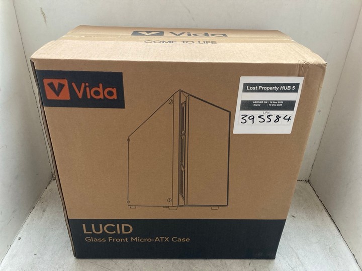 Lot 1458  
            Marchington SR15 - Parcel Delivery Only 

                
VIDA LUCID GLASS FRONT MICRO ATX EMPTY PC CASE IN BLACK: LOCATION - AR9