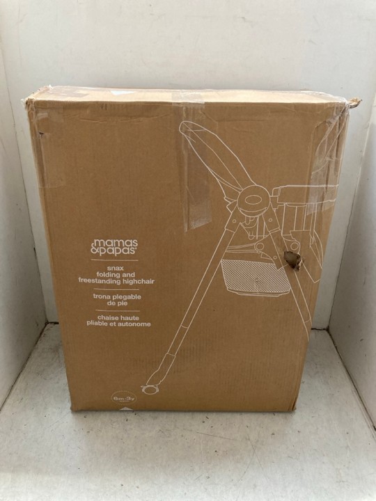 Lot 1465  
            Marchington SR15 - Parcel Delivery Only 

                
MAMAS & PAPAS SNAX FOLDING & FREESTANDING HIGHCHAIR IN HAPPY PLANET DESIGN: LOCAT...
