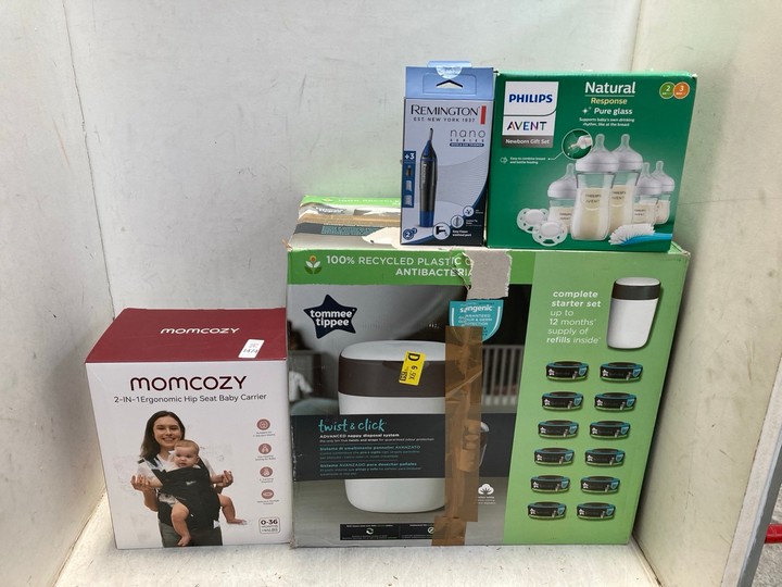 Lot 1474  
            Marchington SR15 - Parcel Delivery Only 

                
QTY OF ASSORTED ITEMS TO INCLUDE MOMCOZY 2 IN 1 ERGONOMIC HIPSEAT BABY CARRIER: L...