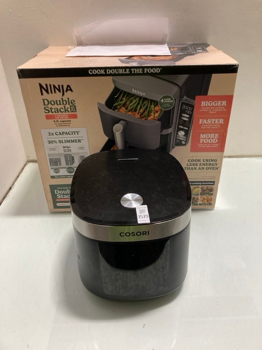 Lot 1519  
            Marchington SR15 - Parcel Delivery Only 

                
COSORI 5 LITRE RICE COOKER TO INCLUDE NINJA DOUBLE STACK XL 9.5 LITRE AIR FRYER: ...